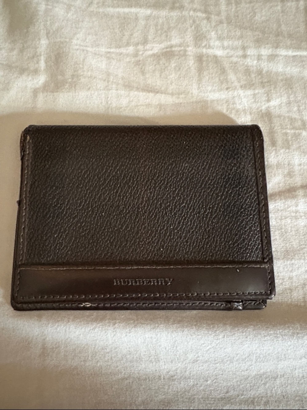 Vintage Burberry Brown Bifold Wallet